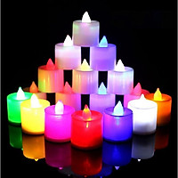 Đèn Led nhỏ nhiều màu - đèn nến điện tử trang trí không gian lãng mạn hoặc cho vào đèn lồng
