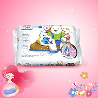 Khăn ướt làm sạch tinh khiết dành cho bé Oma&Baby với công thức Chlorhexidine Digluconate kháng khuẩn an toàn, dịu nhẹ trong khăn ( 25 tờ ) - Oma&Baby premium baby wet wipes ( 25 sheets per package)