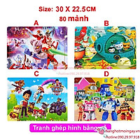 Tranh ghép hình 80 mảnh bằng gỗ TGG90