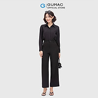 Quần tây nữ GUMAC QC05017 cơ bản ống suông thời trang công sở