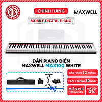 Đàn Piano điện/ Mobile Digital Piano - Maxwell MAX100 (WH) - Màu trắng - Hàng chính hãng