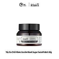 Tẩy tế bào làm sạch mụn đầu đen giúp da mềm mịn klairs gentle black sugar facial polish 60g - Lamicare
