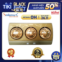 Đèn sưởi nhà tắm Braun Kohn KN03G - Hàng chính hãng