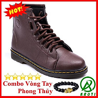 Giày Da Nam AROTI Boot Cổ Cao Chất Đẹp Cao Cấp,Đế Khâu Chắc Chắn Form Mạnh Mẽ,Cực Nam Tính Màu Nâu- Đủ size M89-N(PT)