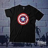 Mẫu áo thun Marvel Avengers Superhero (Captain America Shield)