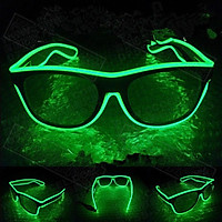 LED Flashing EL Luminous Glasses Party Decorative Lighting Classic Gift Bright Prop Light Up Party Glasses Party Decor