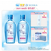 Combo 2 Nước tẩy trang SENKA A.L.L. CLEAR WATER Micellar Formula White 230ml x 2