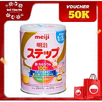 Sữa bột công thức Meiji Step Milk cho bé 1 đến 3 tuổi (800g) - Nhập khẩu Nhật