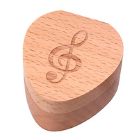 Sunnimix Đàn Guitar Hộp Gỗ Khắc Hộp Giá Đỡ Cho Đàn Guitar Người Yêu Âm Nhạc Quà Tặng