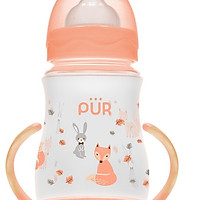 Bình sữa cổ rộng 250ml cho bé Pur (có quai dưới) nhập khẩu Thailand (đa màu)