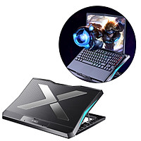Laptop Cooler with LED, 6 Cooling Fans for 11-18 Inch Laptops, 6 Support Brackets