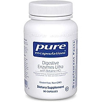 Pure Encapsulations - Digestive Enzymes Ultra with Betaine HCl - Comprehensive Blend of Digestive Enzymes with Betaine HCl - 90 Capsules
