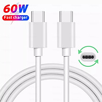 Dây Cáp Sạc Nhanh 1m Pd 60w Usb Type-c Sang Usb Type-c Qc4.0 3a Cho Samsung Android Macbook