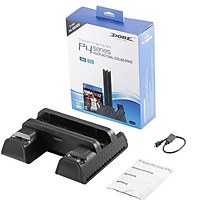 Quạt Làm Mát Bộ Điều Khiển Sạc Cho PS4/PS4 Slim/PS4 Pro Đế Đứng - Đen