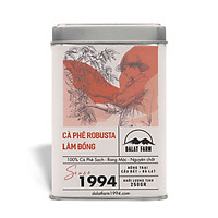 Cà Phê Robusta Lâm Đồng Rang Mộc Nguyên Chất- Hộp 250Gr (Dạng Bột)