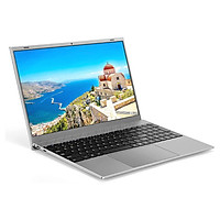 F18 15.6 inch Laptop Intel Celeron J4115 Processor 8GB DDR3 RAM 512GB M.2 SSD Portable Business Office Laptop Silver EU