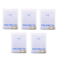 Bộ 5 Giấy kiểm tra Điểm 10 TP-GKT01 4 ô ly vuông