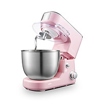 Máy nhồi, trộn, bột đánh trứng nhà bếp làm bánh tự động 5 lít, 3 đầu tiêu chuẩn tặng kèm vá múc bột, có nắp đậy tô an toàn sạch sẽ, Hàng Chính Hãng
