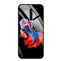 Ốp Lưng Kính Cường Lực Cho Điện Thoại Oppo Reno 2F - 03093 0222 FISHCOUPLE - Hàng Chính Hãng