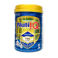 Sữa Nuti IQ Gold 1 900g (mới) - Phát triển não bộ và thị giác, Tăng cường sức đề kháng, Phát triển cân nặng - chiều cao, Tiêu hoá - hấp thu tốt, Ngăn ngừa táo bón