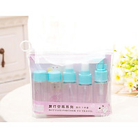 Wutong Anan Cosmetics Spray Bottle Wash Bag Skin Care Travel Sub-Bottle Lotion Bottle 6 Piece Set Pink