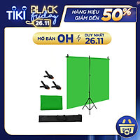 Andoer 1.5 * 2m/ 5 * 7ft Green Backdrop Screen Chromakey Background Photography Kit with Adjustable T-Shaped Background