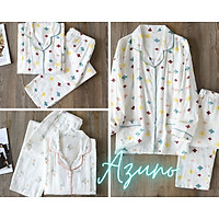 Pyjama bầu và sau sinh Azuno AZ0170 Chất Liệu Xô Đũi Mặc Hè Cực Mát