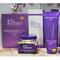 Combo Tắm trắng (150g) & kem trắng da toàn thân 150 gam & Sữa tắm (250ml) E5beauty