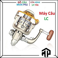 Máy câu cá Yumoshi LC 3000-4000-5000-6000-7000 tay quay núm gỗ, gọn nhẹ, dễ mang theo, tương thích với mọi loại cần câu hỗ trợ lắp máy, máy câu cao cấp thương hiệu T1999 tặng kèm 100m cước