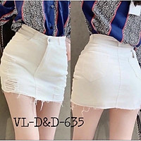 ️ Chân váy bò rách siêu đẹp, 2 màu size S M L