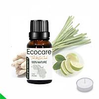 Tinh Dầu Sả Chanh EcoCare 10ml - Tặng nến xông tinh dầu