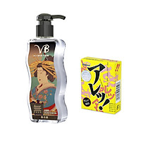 Tinh Dầu Massage Body Cao Cấp Không Mùi VB Nhật Bản 170ml ( Dầu Mát Xa Toàn Thân) + Bcs Gai Sagami (Hộp 5s) - Hàng Chính Hãng 100% - Che Tên Sản Phẩm