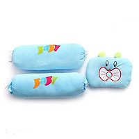 Bộ gối mèo baby xù cho bé màu xanh dương
