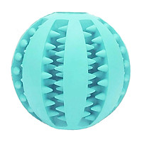 Dog Toy Ball Nontoxic Bite Resistant Toy Dog Pet Food Treat Feeder Chew Tooth Cleaning Ball Exercise Game Training Ball