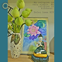 Tượng Phật Thiền Tọa Chắp Tay