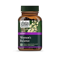 Gaia Herbs Women's Balance, Vegan Liquid Capsules, 60 Count - Hormone Balance for Women, Mood and Liver Support, Black Cohosh, St John's Wort, Organic Red Clover & Dandelion Root