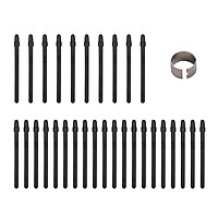 30PCS Stylus Pen Nibs and Pen Clip for T505 Professional Graphics Drawing Tablet Stylus Pen Black