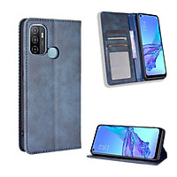 Bao da dành cho OPPO A53 Flip Wallet Leather dạng ví đa năng siêu bền siêu êm