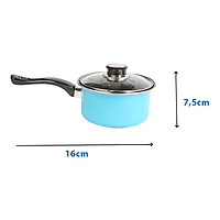 Quánh chống dính đáy từ 1 tay cầm The Best Cook Ware size 16cm dùng được tất cả các loại bếp (Induction)