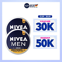 Combo 2 Kem Dưỡng Da Nam NIVEA MEN Creme 3in1 Giúp Giảm Nhờn, Sáng Da, Cấp Ẩm (30ml) - 83923