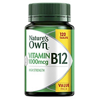 Viên uống bổ sung vitamin B12 Nature’s Own High Strength Vitamin B12 1000mcg 120 viên