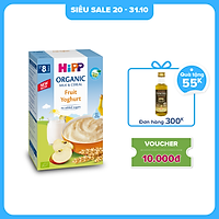 Bột ăn dặm dinh dưỡng Sữa, Hoa quả nhiệt đới, Sữa chua HiPP Organic 250g