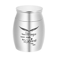 Small Cremation Urn for Pet Ashes Mini Pet Keepsake Urn Stainless Steel Memorial Keepsake Urns for Dogs Cats Ashes