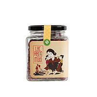 Lạc rang muối hồng Himalaya (Đậu phộng rang muối hồng Himalaya) - Lạc nhân đỏ (đậu phộng), muối hồng Himalay - Lọ thủy tinh - 220gr