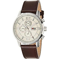 Tommy Hilfiger Men's 1710337 Stainless Steel Brown Leather Watch
