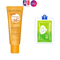 Kem chống nắng có màu Bioderma Photoderm Max Tinted SPF50+ 40ml TẶNG bông tẩy trang Jomi và mặt nạ Sexylook (Nhập khẩu)