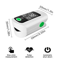 Máy đo huyết áp dạng kẹp ngón tay Blood Oxygen Saturation SpO2 & PR Monitor 8S Quick Measure,Pulse Rate Measurement Meter for
