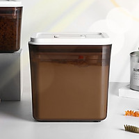 Hộp Bảo Quản Sữa Bột Thực Phẩm Hình Chữ Nhật 2,3 Lít ( Tương Đương 1 Kg Sữa Bột) - NÂU