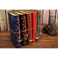 Sổ tay bìa da vintage giấy draft