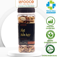 Hạt Dinh Dưỡng Hỗn Hợp 4 Loại Hạt Điều, Hạnh Nhân, Óc Chó, Hạt Dẻ Cười Có Muối LAFOOCO 270g
